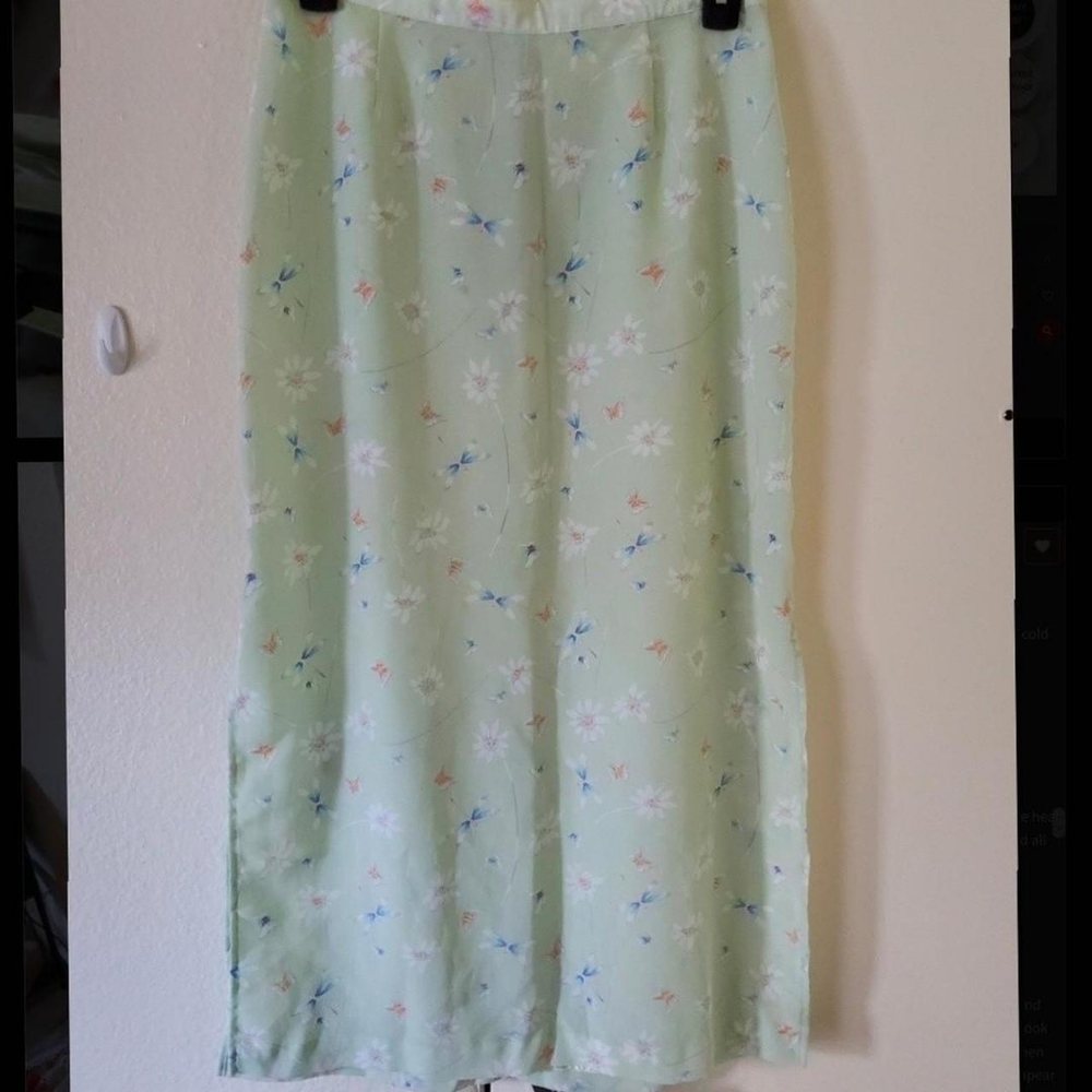 Green Midi Skirt